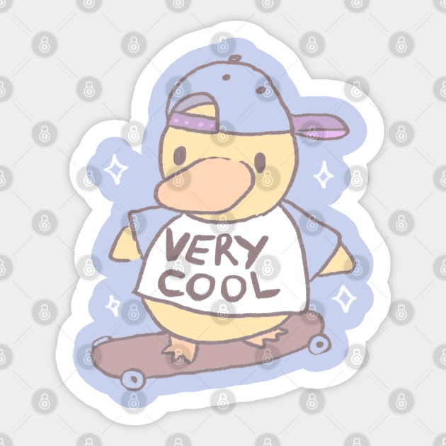 Very cool Duck bro Sticker by Shyghosties